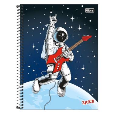 Imagem de Caderno Espiral Universitário 16 Matérias 256 Folhas Spice Tilibra Estampa 1