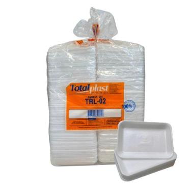 Imagem de Bandeja Rasa de Isopor 02 Totalplast TRL02 com 400 unidades