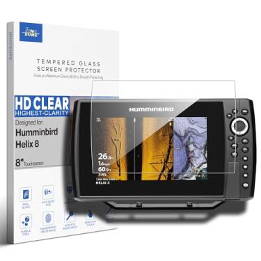 Imagem de INNOSURE Protetor de tela de vidro temperado premium projetado para Humminbird Helix 8 Fish Finder G3N/G4N Acessórios de tela sensível ao toque de 8 polegadas 9H antiarranhões (HD Clear)
