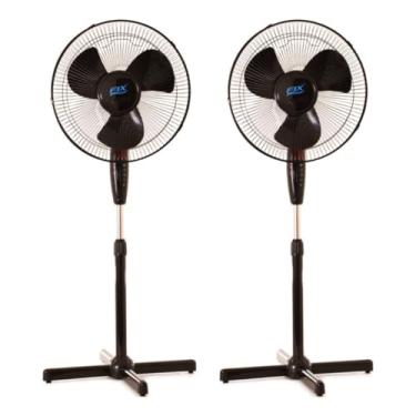 Imagem de 2 Ventiladores de Coluna 40cm 45W Preto 127V - FIX (FXV01005)