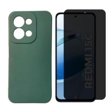 Imagem de Capa + Película Vidro 3D Privativa Para Xiaomi Redmi 15c - Generica, V