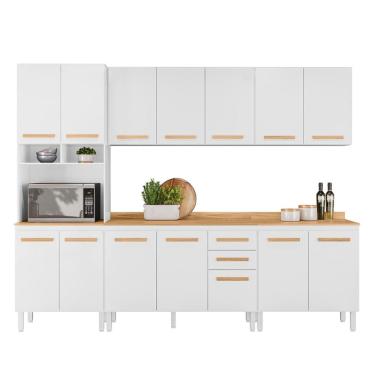 Imagem de Conjunto de Cozinha Modulado com 14 Portas 2 Gavetas