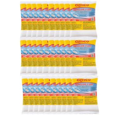 Imagem de Kit 30 Pastilhas T-200 Tabletes Estabilizado 1 Tablete 200g - Genco