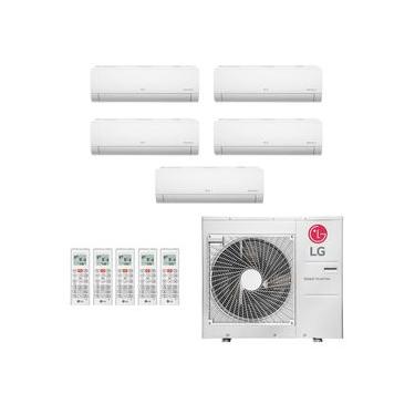 Imagem de Ar-Condicionado Multi Split Inverter LG 48.000 (3x Evap HW 9.000 + 1x Evap HW 12.000 + 1x Evap HW 24.000) Quente/Frio 220V