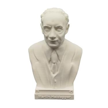Imagem de otdlle Filósofo alemão Immanuel Kant Hegel Schopenhauer Friedrich Nietzsche Heidegger busto cabeça escultura estatueta colecionável mesa decoração de casa (Martin Heidegger, 10 cm A x 6 x 5 D)