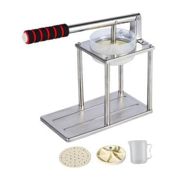 Imagem de Generic Máquina de prensa manual para de frutas, de frutas, fácil de limpar, portátil, aço inoxidável, extrator de ergonômico, espremedor, Cabeça Chata