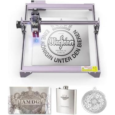 Imagem de ATOMSTACK Gravador a laser A5 PRO, máquina de gravação a laser de 5 W e cortador a laser com ponto comprimido ultrafino, para madeira/metal/papel/acrílico