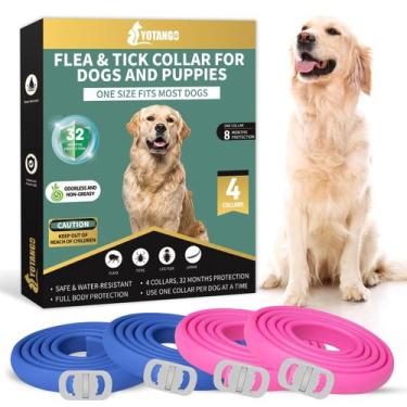 Imagem de Coleira de pulgas YOTANGO para cães à prova d'água de 32 meses de prot