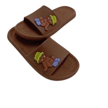 Imagem de Chinelo Slide MAX Bobbye Good´s Leve Infantil Confortável (Marrom, Forma Pequena, BR, Criança de 9 a 12 anos, Faixa Numérico, 27, 28)