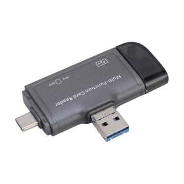 Imagem de Dpofirs Leitor de Cartão de Memória, Leitor de Adaptador de Cartão de Memória Multifuncional para Câmera