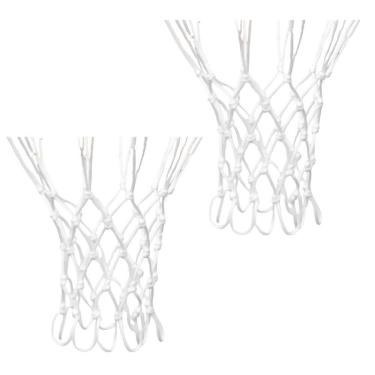 Imagem de Par Rede Para Aro Basquete Tamanho 4mm 10 gancho Seda Chuá