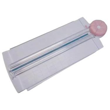 Imagem de CarpNettore Cortador de Papel 12 em 1, Cortador de Papel Manual, Leve E Resistente, para Cartões de Visita, Artesanato, Scrapbooking, Fotos DIY, Rosa