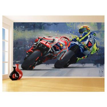 Imagem de Papel De Parede Moto Bike Gp Rossi 46 Marquez 3,5M Bkm124