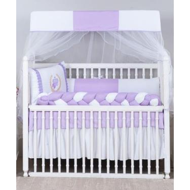 Imagem de kit de berço 2321 condessa 9 peças modelo meia trança - remi enxovais,