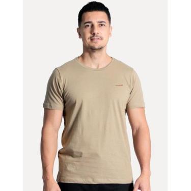 Imagem de Camiseta Aramis Masculina Estampa Assinatura 1995 Peito Cáqui, XXL/GGG