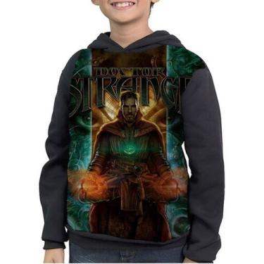 Imagem de Casaco Moletom Infantil Doutor Estranho Doctor Strange - smoke, Preto,
