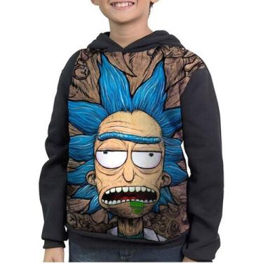 Imagem de Casaco Moletom Infantil Rick Sanchez Rick And Morty Fanart - smoke, Pr