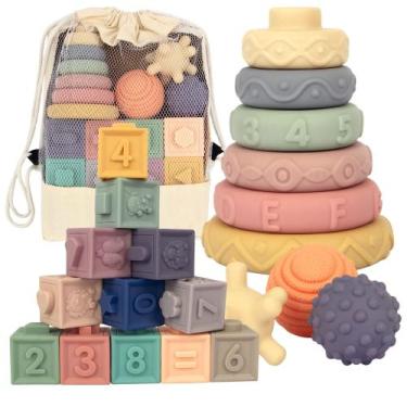 Imagem de Brinquedos Montessori AmorBebe 21 unidades para bebês de 6 meses ou ma