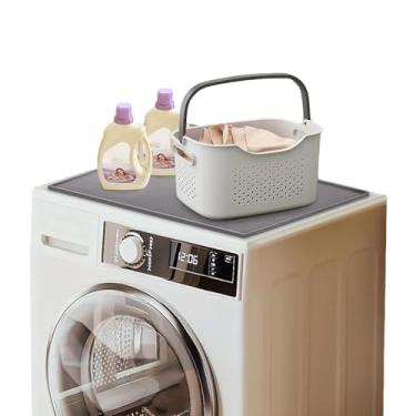 Imagem de WGFOIP Capas de lavadora e secadora para a parte superior, antiderrapante para lavadora e secadora, tapete protetor de silicone multiuso para lavanderia de cozinha