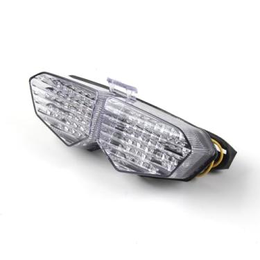 Imagem de Lanterna traseira de LED transparente Arashi para Yamaha YZF R6 2003-2005, YZF-R6S 2006-2009, luz traseira de freio de seta, acessórios de substituição integrados para motocicleta