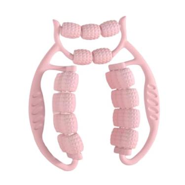 Imagem de Kokiya Rolo de Massagem para Pernas, Ferramenta Manual de Massagem com 29 Rodas, Equipamento de Musculação, Rolo Muscular para Fáscia, Pescoço E Mãos, Rosa, Tamanho real