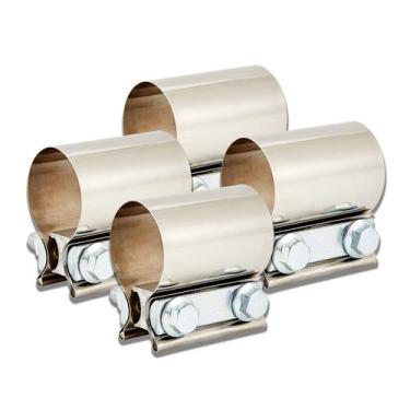 Imagem de Braçadeira de silenciador de escape, junta de topo, braçadeiras de aço