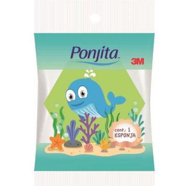 Imagem de Esponja de Banho Ponjita Infantil Fundo do MAR 3M Baleia