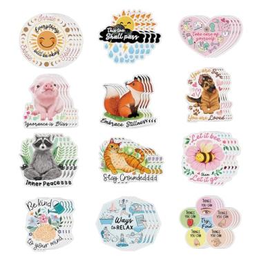 Imagem de WIRESTER 48 peças de adesivos sensoriais de ansiedade calma, anti-estresse, tiras sensoriais texturizadas táteis, itens de alívio de ansiedade para escritório em casa, mesa de professor adulto