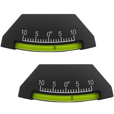 Imagem de Ywingda Pacote com 2 níveis de bolha para trailer de viagem|Acessórios para trailer|inclinômetro de bolha e medidor de inclinação para trailer|barco|Trailer|Veículo off-road|Jeep|Sistema de caravana e