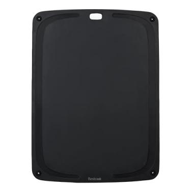 Imagem de BestCook Tábua de corte de fibra de madeira de cozinha, tábua de cortar madeira não porosa de alta densidade com sulco de suco e pés antiderrapantes, livre de BPA, segura para lava-louças, fácil de facas para pão de carne, frutas, preta