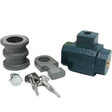 Imagem de Cadeado Solo King Para Porta de Aço Tetra Chave Ferro Fundido Verde Do