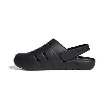 Imagem de adidas Sandália Adilette Clog 2.0 unissex para adultos, Preto/Preto/Preto, 5 Women/4 Men