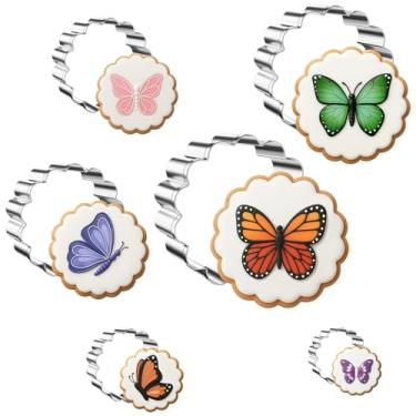 Imagem de FUSOTO Conjunto de cortadores de biscoito redondos – 6 peças de cortador de biscoito geométrico em forma de círculo para cozinhar na cozinha, aço inoxidável, (3,8 cm, 5 cm, 6,3 cm, 7,6 cm, 8,9 cm, 10