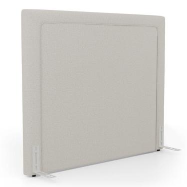 Imagem de Cabeceira Cama Box Casal Padrão Alba 140cm Com Frame Linho Bege - Desk Design