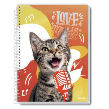 Imagem de Caderno Espiral Universitário A4 1 Matéria 80 Folhas Capa Dura Mimo Credeal Estampa 3