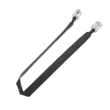 Imagem de DAGIJIRD Cabo coaxial de janela/porta, cabo coaxial RF plano UHF fêmea para fêmea 50 Ohms