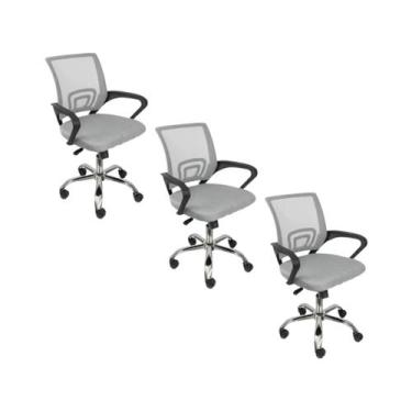 Imagem de Cadeira de Escritório Oficial Begonia Tela Mesh Ergonômica - Oficial W