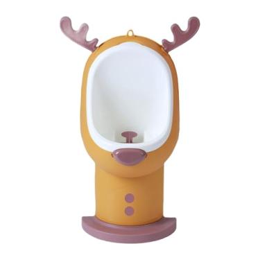 Imagem de Amagogo Treinamento para fazer xixi no vaso sanitário, mictório para treinamento de xixi em pé, mictório em pé, Laranja