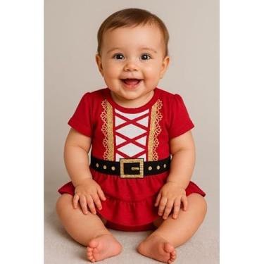 Imagem de Body de Natal bebe menina e menino papai noel (Menina, G)