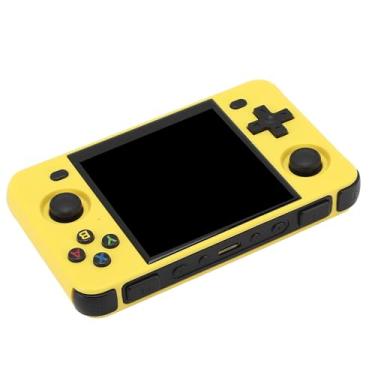 Imagem de Ymiko Console de Jogos retrô Portátil Com Tela IPS de 4 "Com Resolução de 720x720, Suporta 11 Emuladores, Bateria de 4000mAh, Reprodutor de Jogos Portátil para Clássicos Amarelo (16G e 128G)