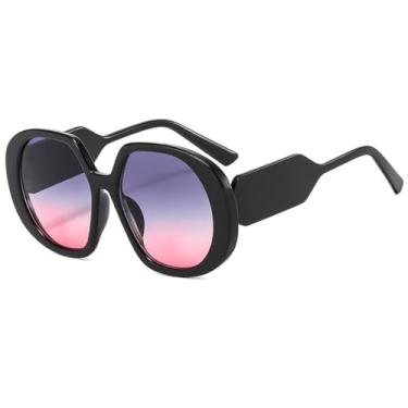 Imagem de Óculos de Sol UV400 - Cores Candy, Tamanho Grande, Redondo, Degradê, para Homens e Mulheres, Esportes ao Ar Livre, Corrida e Ciclismo, 07