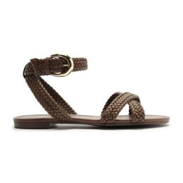 Imagem de Sandália Fivela Tiras Cruzadas Lançamento Anacapri-Feminino