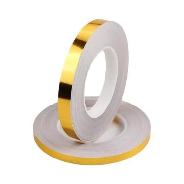 Imagem de Fita Adesiva Para Rejunte De Azulejos Em Cerâmica Dourada, Prateada E 