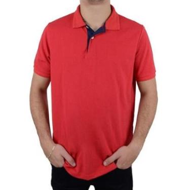 Imagem de Camisa Polo Masculina Ogochi Slim Piquet Vermelha - 0075-Masculino