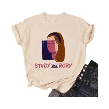 Imagem de Camiseta Feminina De Verão Gilmore Girls Manga Gráfica Harajuku De Man