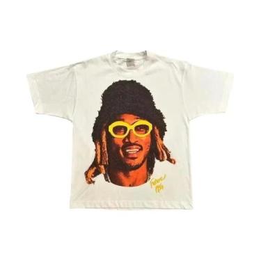 Imagem de Camiseta Unissex Oversized Y2K Vintage Harajuku Retro Goth Hip-hop De 