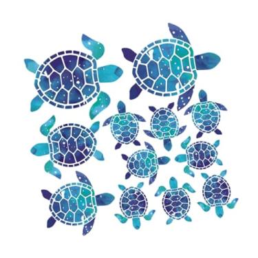 Imagem de Generic Conjunto de Adesivos de Parede com Tartarugas, Arte de Parede com Tema Oceânico para Sala de Estar, Banheiro E Lavabo.