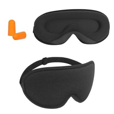 Imagem de Máscara de dormir com bloqueio de luz contornada 3D, alça ajustável