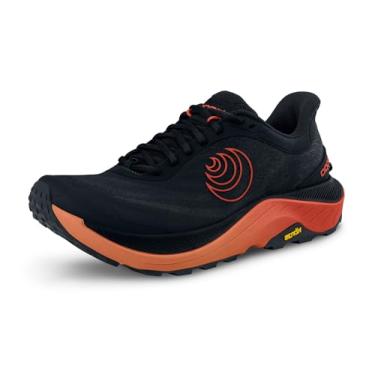 Imagem de Topo Athletic Ultraventure 4 Tênis de corrida masculino confortável acolchoado durável 5 mm Drop Trail Tênis atlético para corrida em trilha, Preto/vermelho, 14 Wide