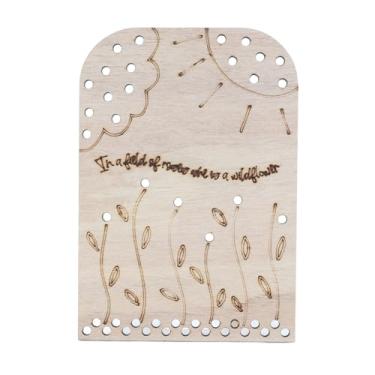 Imagem de Yosoo Suporte de buquê de Flores de Madeira para o Dia das Mães, Placa de Flores Com Picareta de Madeira para As Crianças Exibirem, Decoração Floral Diy para Presente do Dia (2)